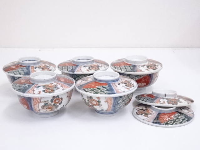 ANTIQUE JAPANESE IMARI / MEIJI ERA / CHAWAN(TEA BOWL) SET OF 5